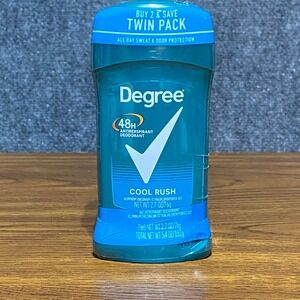 Degree Men Antiperspirant Deodorant Cool Rush 48H Twin Pack 2.7 oz 2 Count